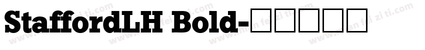 StaffordLH Bold字体转换